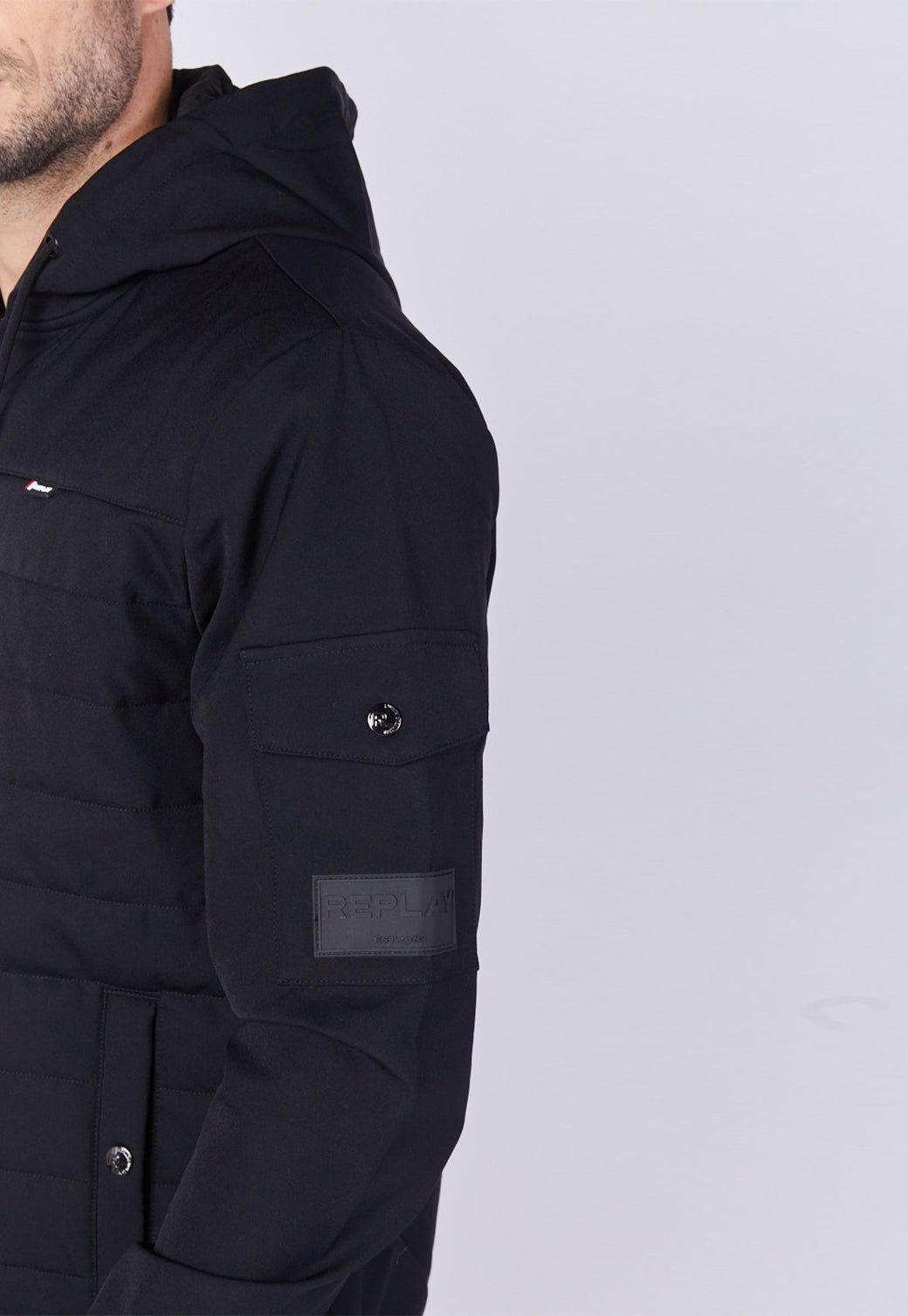 מעיל עם כיס צד גברים - Replay