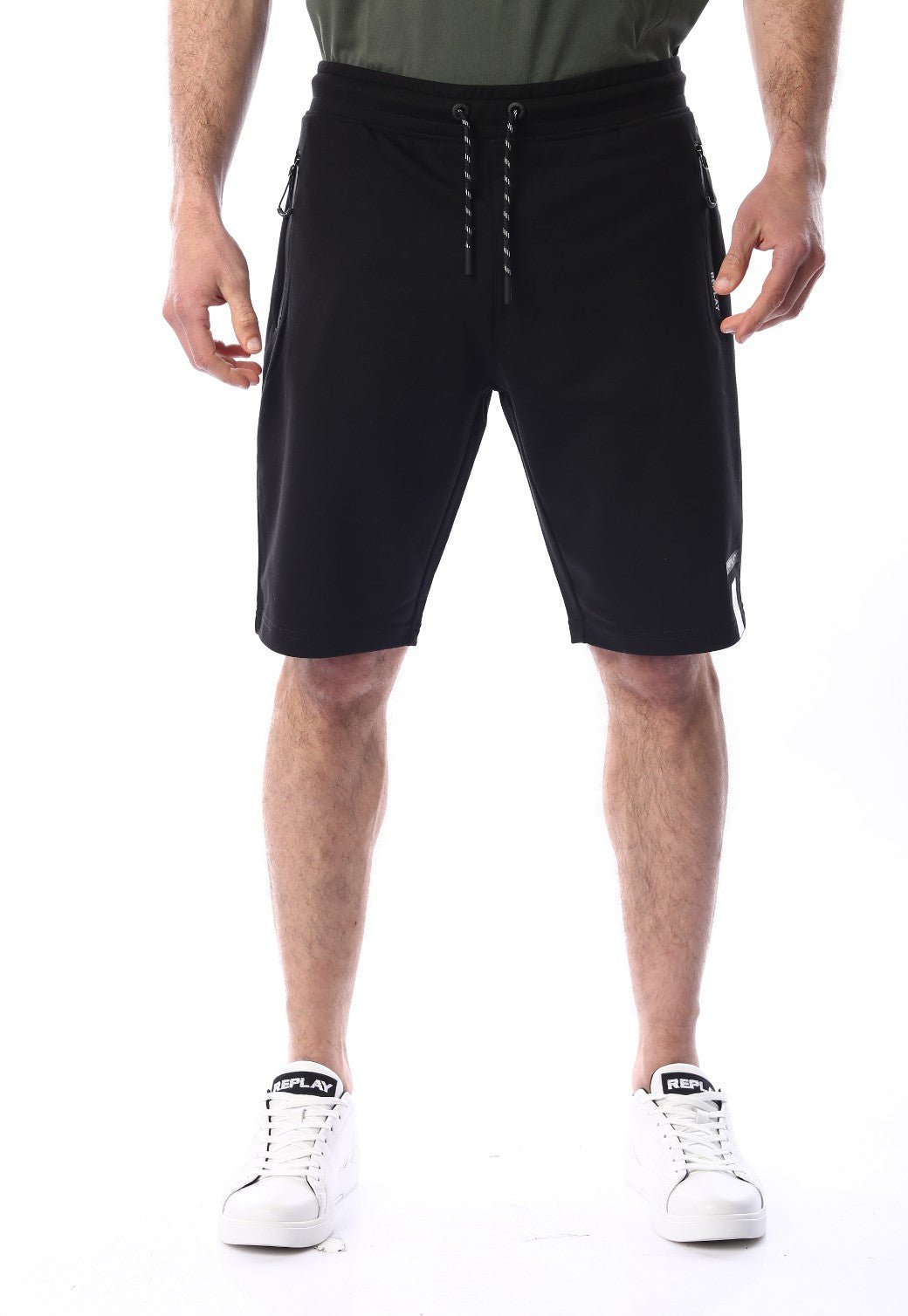 מכנסי פרנץ' טרי לוגו גברים - Replay