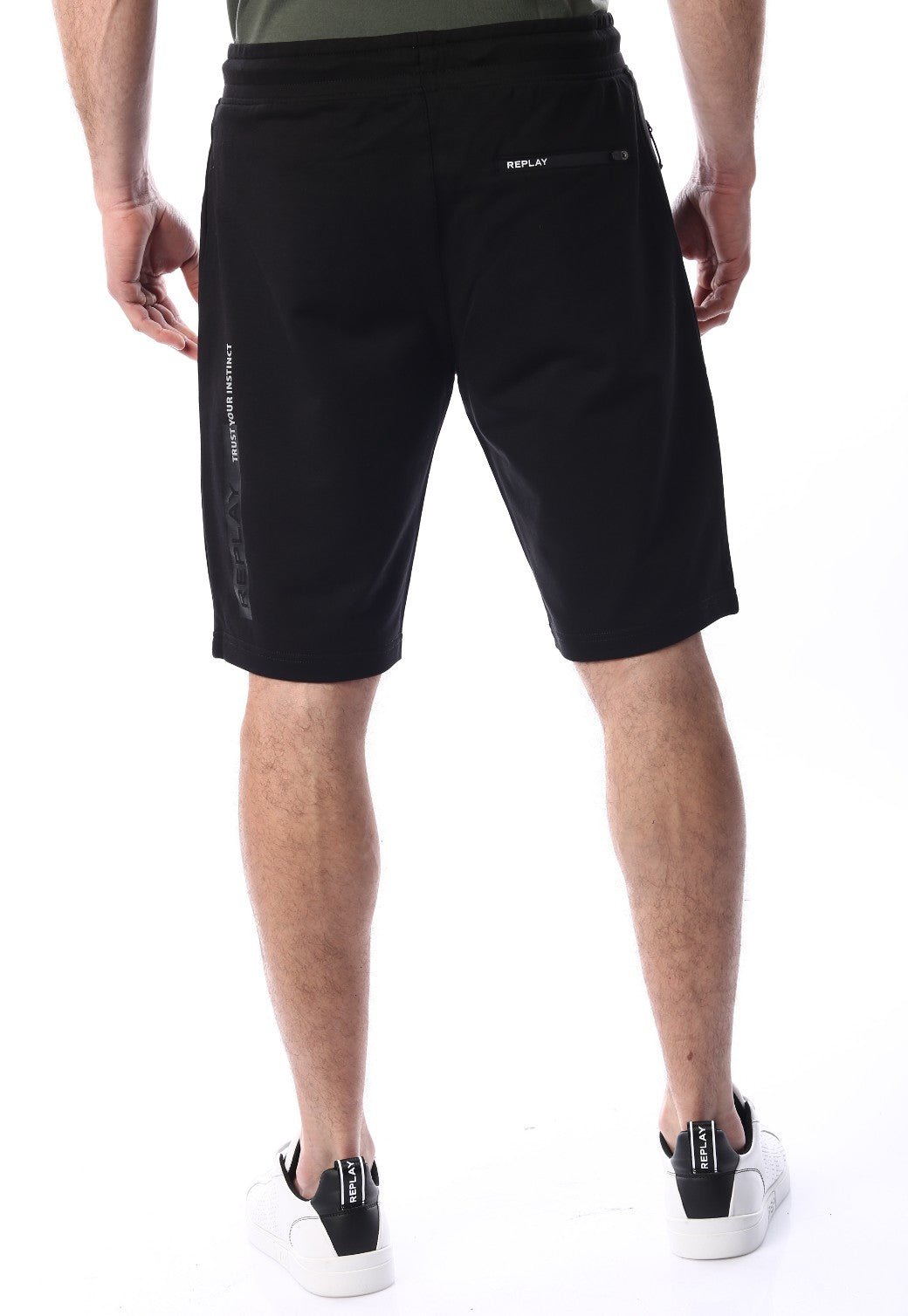 מכנסי פרנץ' טרי לוגו גברים - Replay