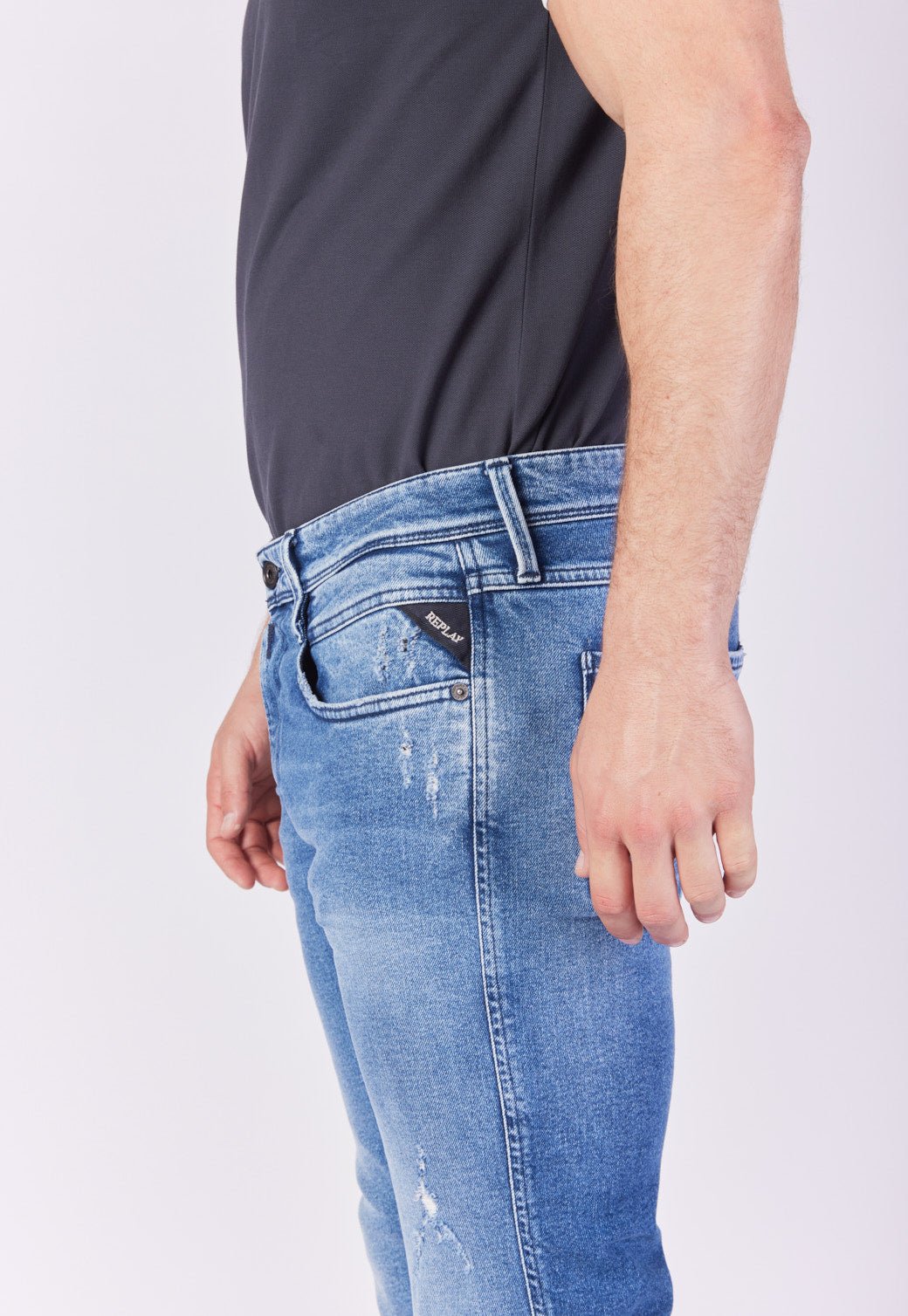 מכנסי ג'ינס בגזרת Slim גברים - Replay