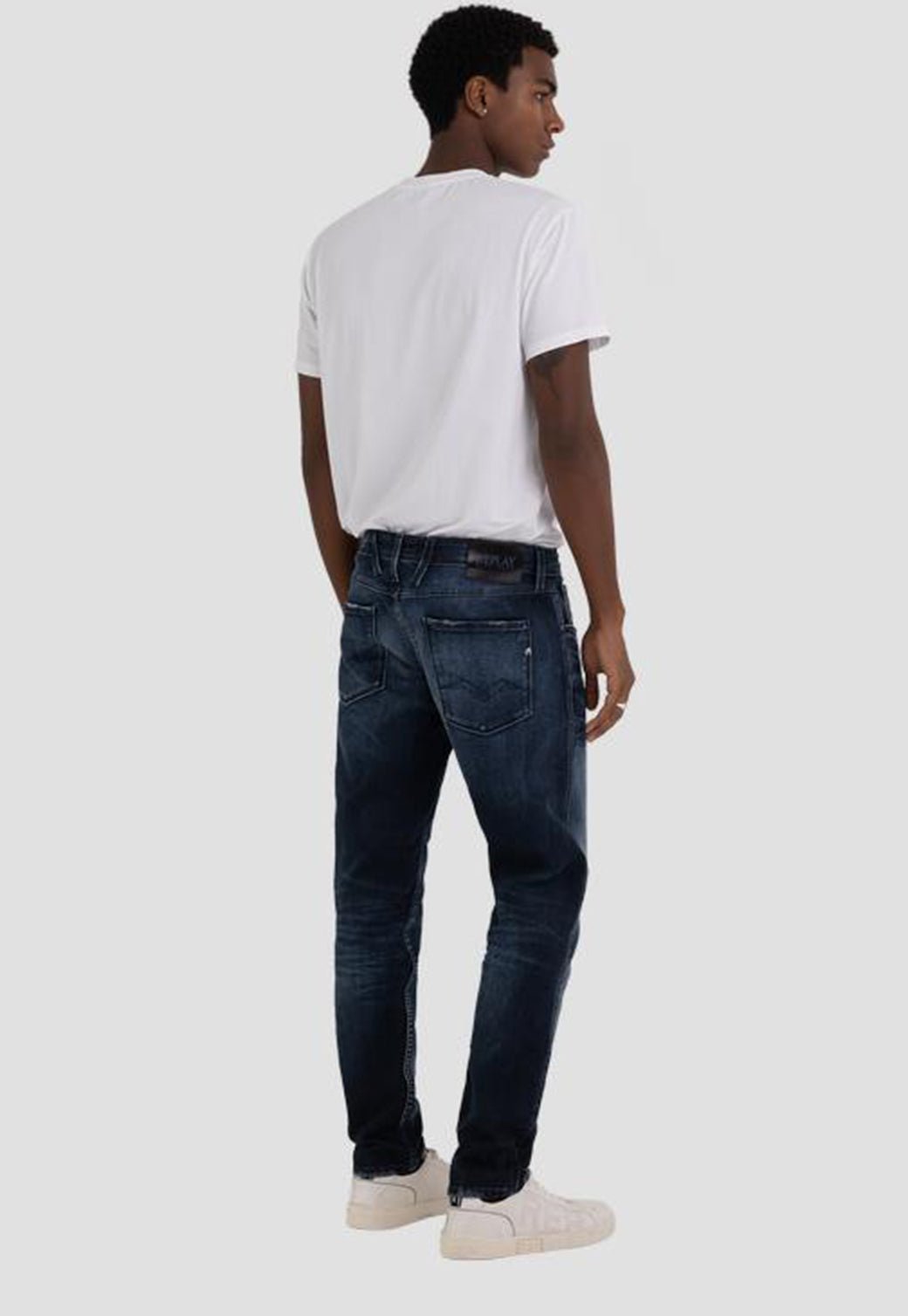 מכנסי ג'ינס Slim Fit ANBASS בצבע כחול גברים - Replay