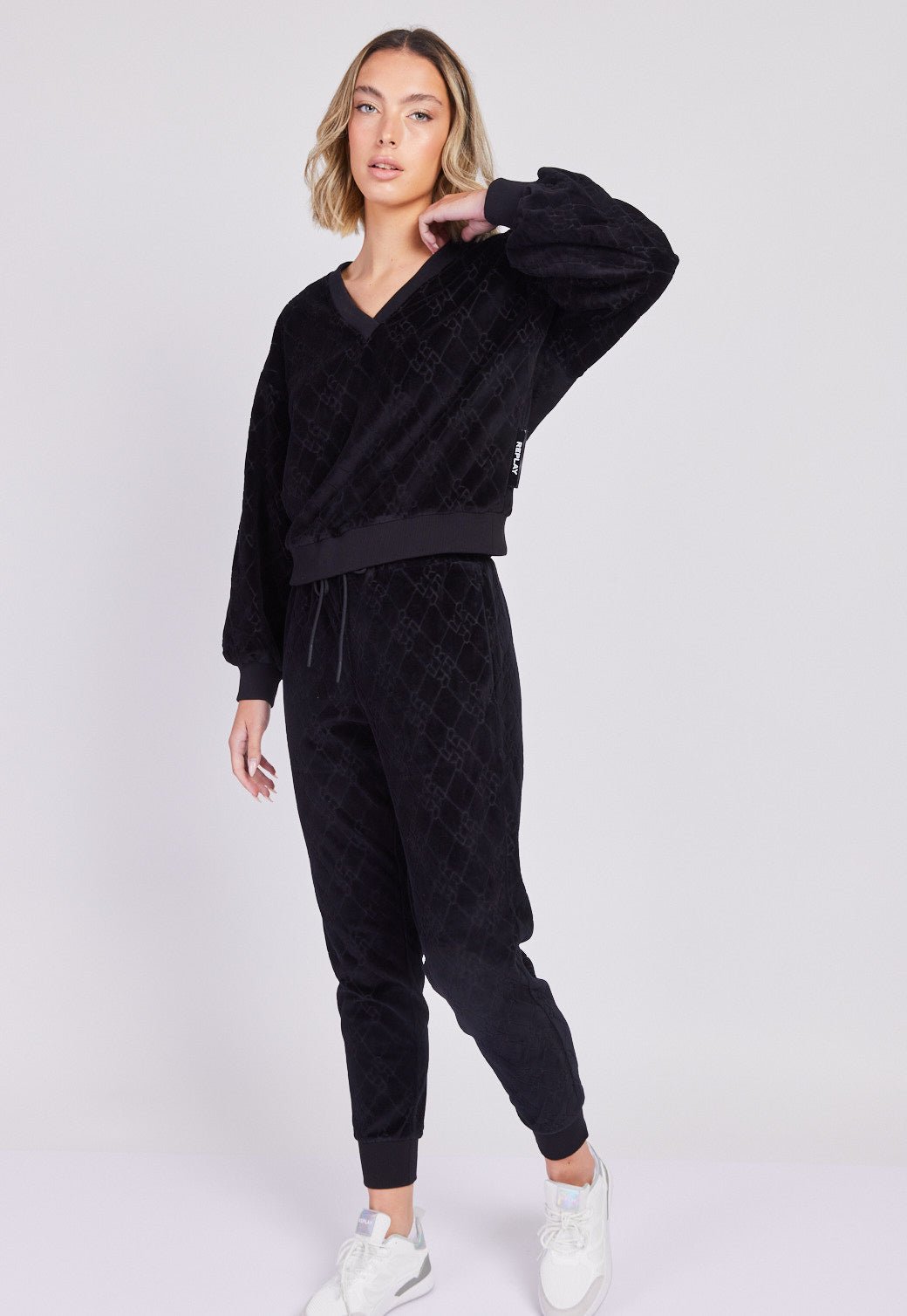 מכנסי טרנינג עם הדפס נשים - Replay