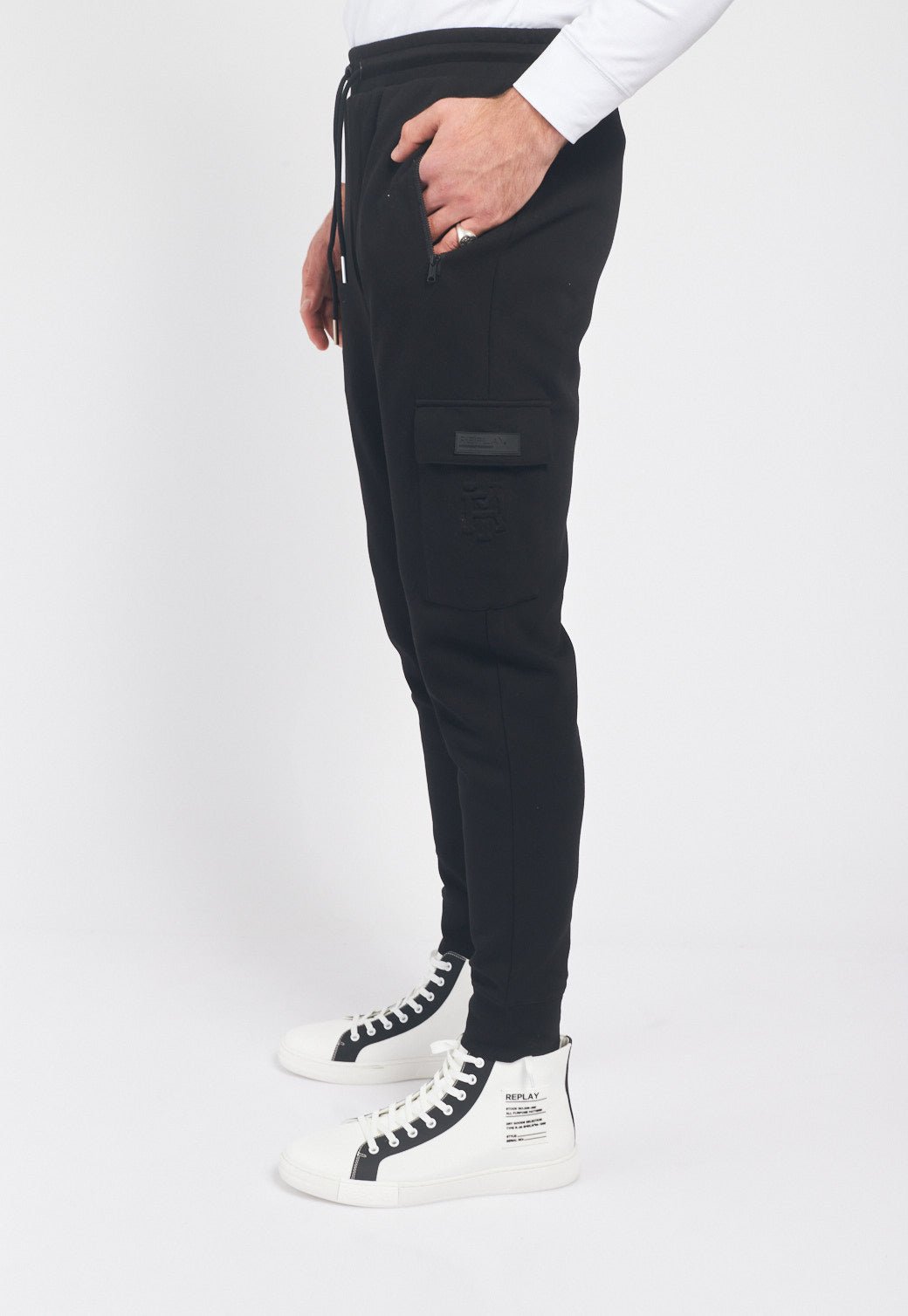 מכנסי טרנינג עם כיס ירך גברים - Replay