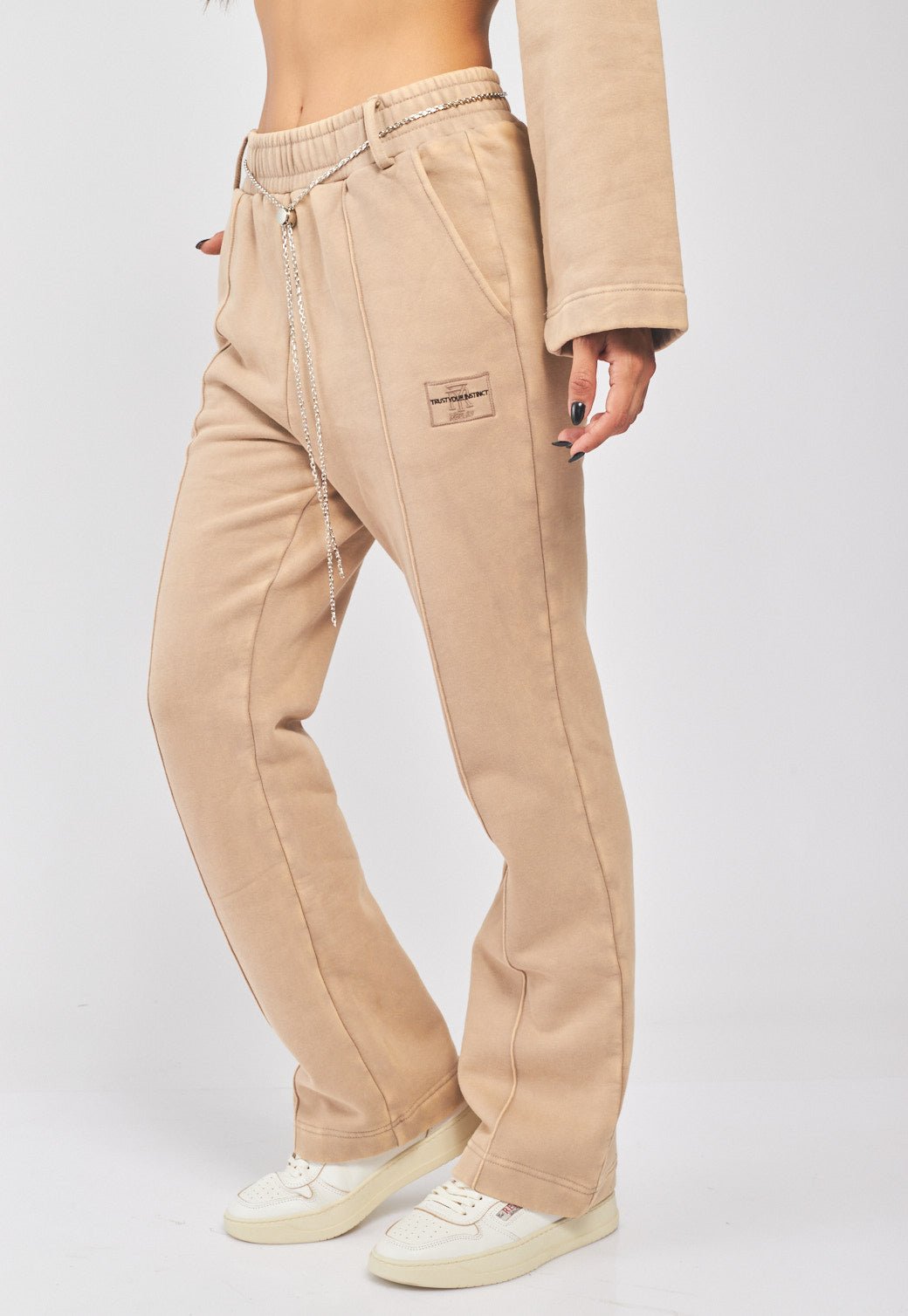 מכנסי טרנינג עם שרשרת בחגורה נשים - Replay