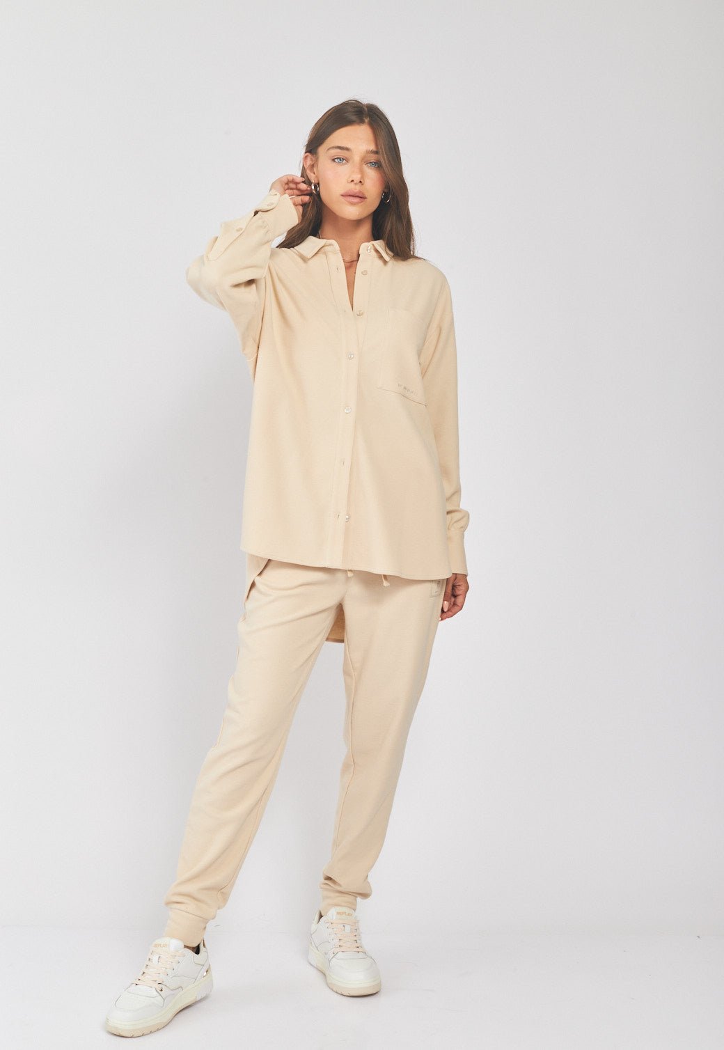 מכנסי טרנינג וופל נשים - Replay