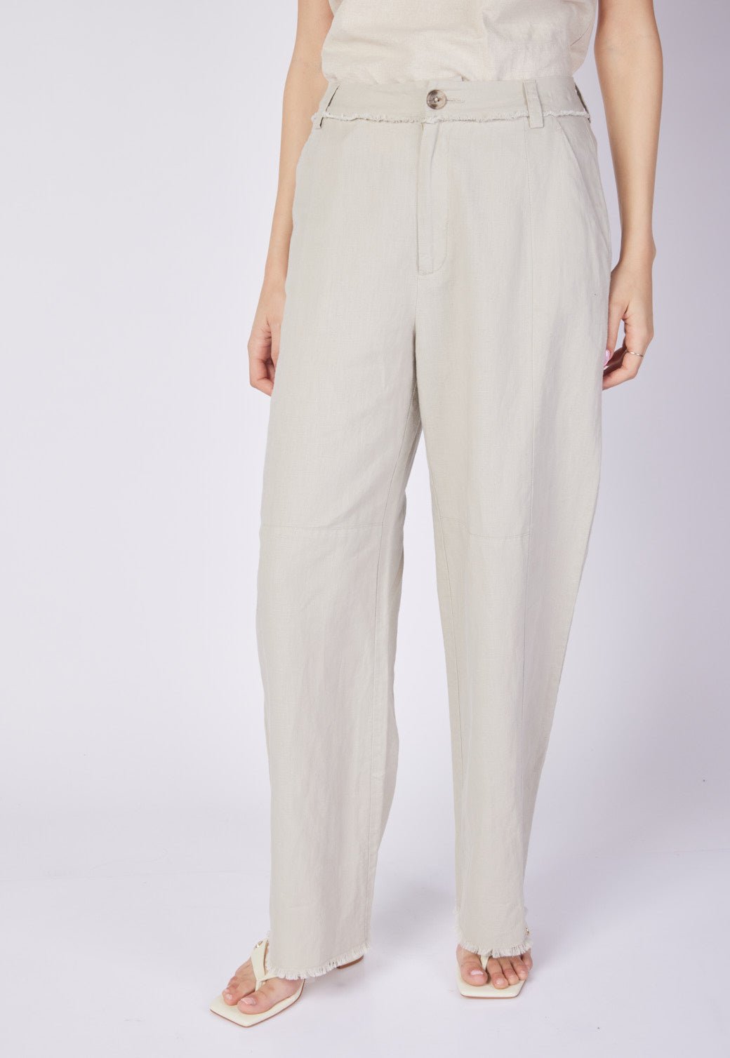 מכנסיים ארוכים מפשתן נשים - Replay