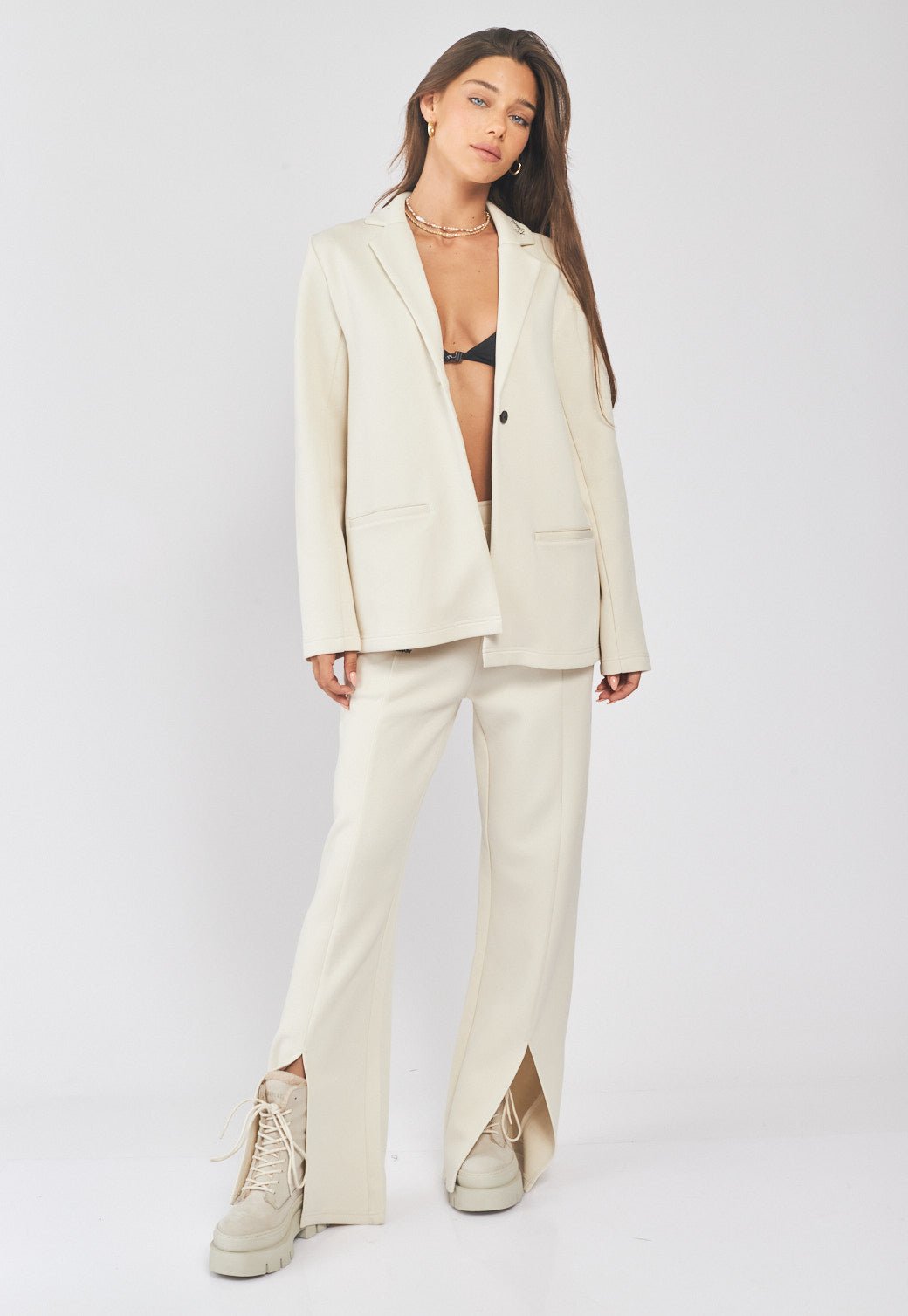 מכנסיים מתרחבים עם שסע נשים - Replay