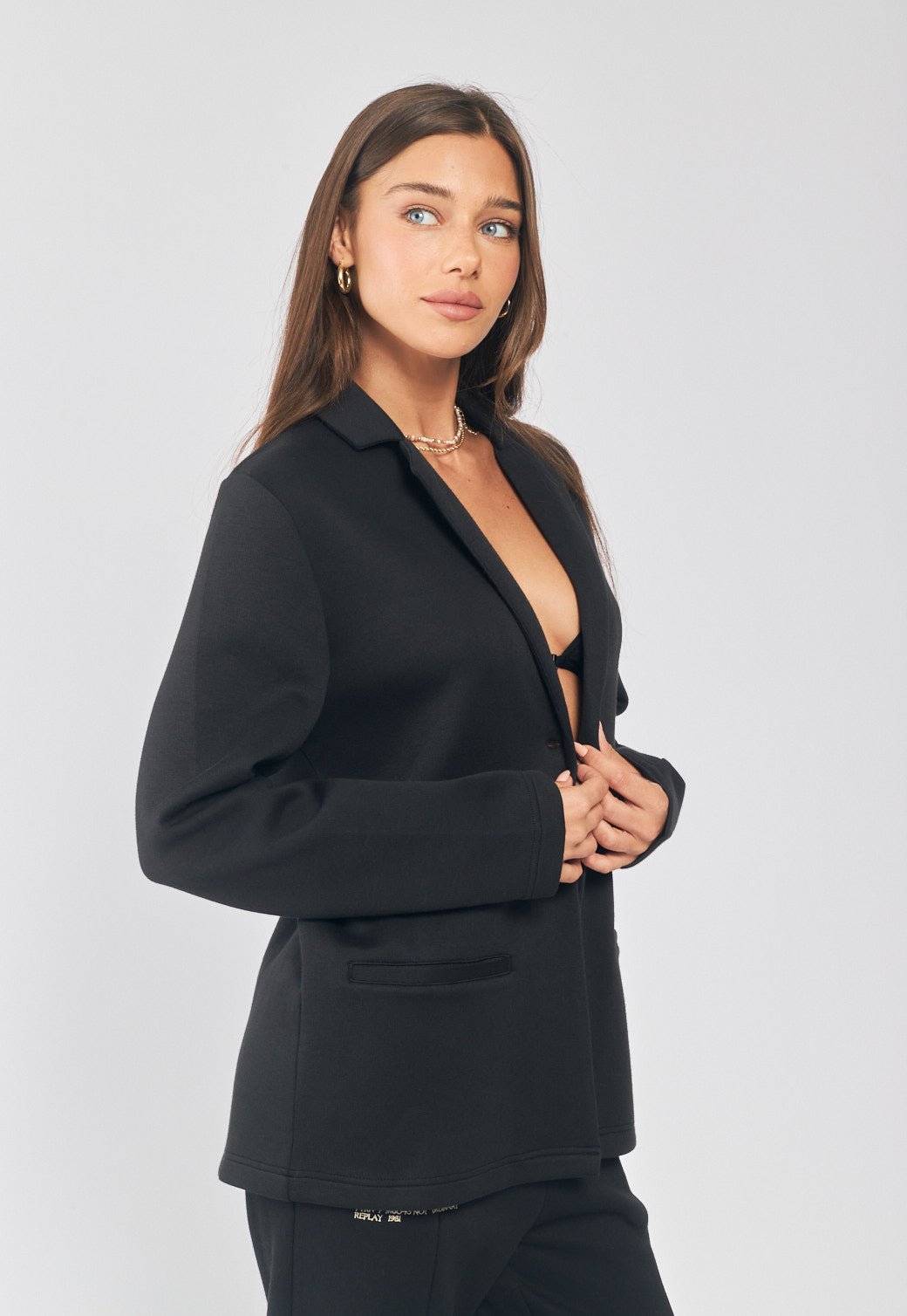 מכנסיים מתרחבים עם שסע נשים - Replay