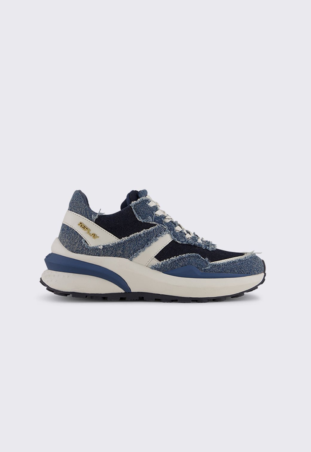 נעלי סניקרס גבוהות Athena Denim נשים - Replay