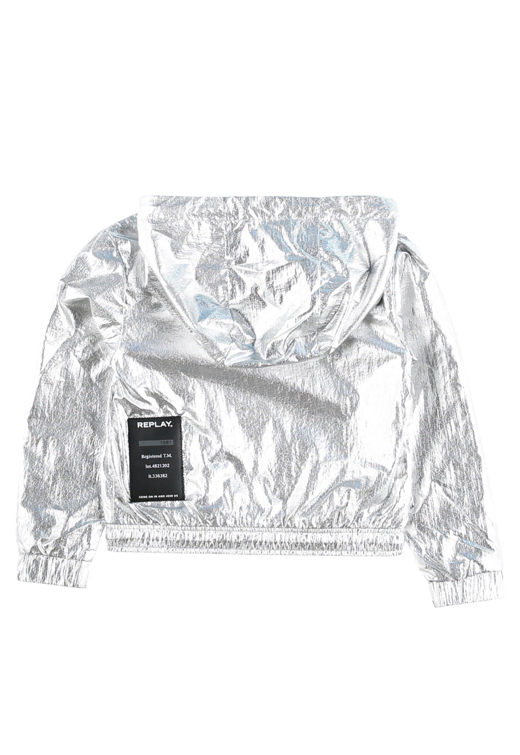 GIRLS NYLON JACKET 21156800J SILVER 11