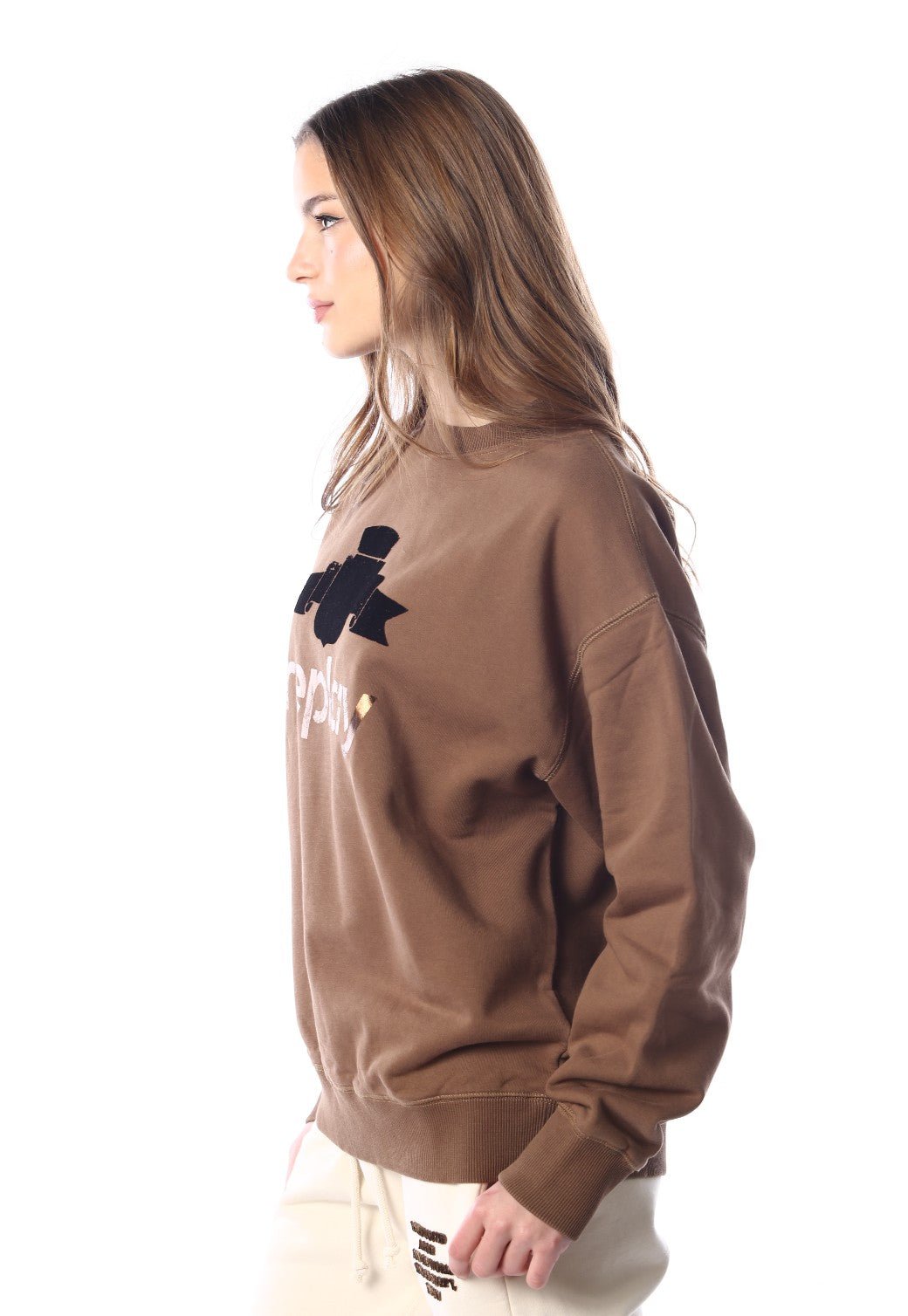 סווטישרט עם לוגו גדול נשים - Replay