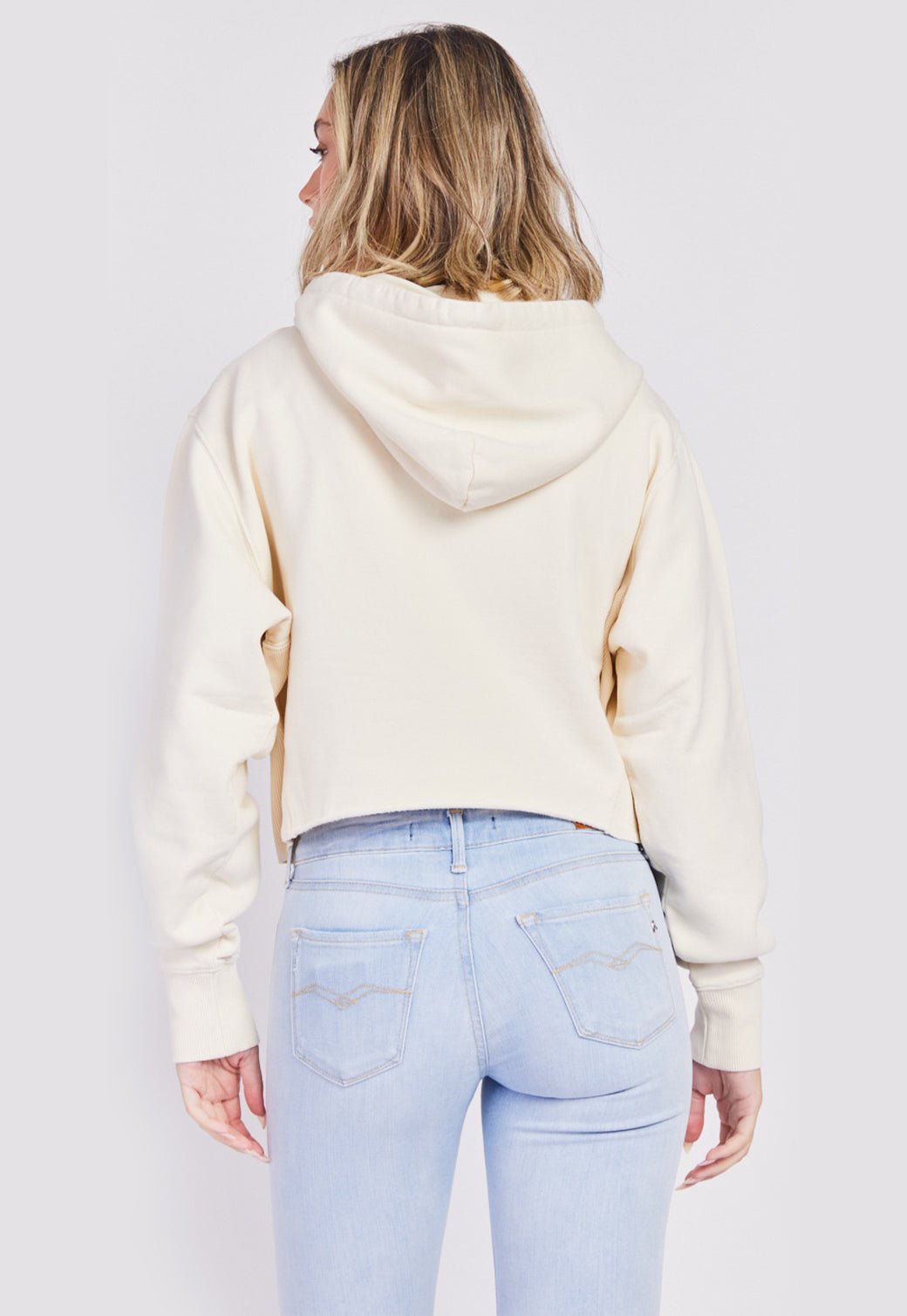 סווטשירט קפוצ'ון עם כיתוב בחזה נשים - Replay