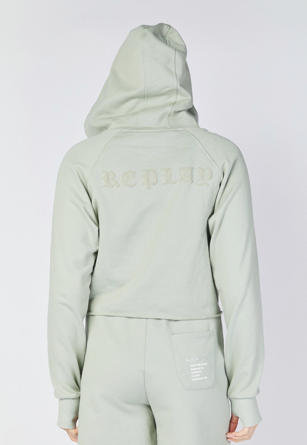 סווטשירט קפוצ'ון מרוכסן פרנץ' טרי נשים - Replay