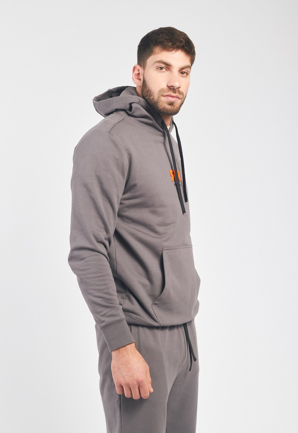 סווטשירט קפוצ'ון טרי עם לוגו גברים - Replay