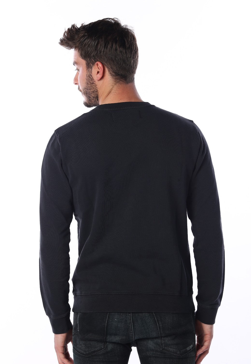 סווטשירט עם לוגו בחזה גברים - Replay