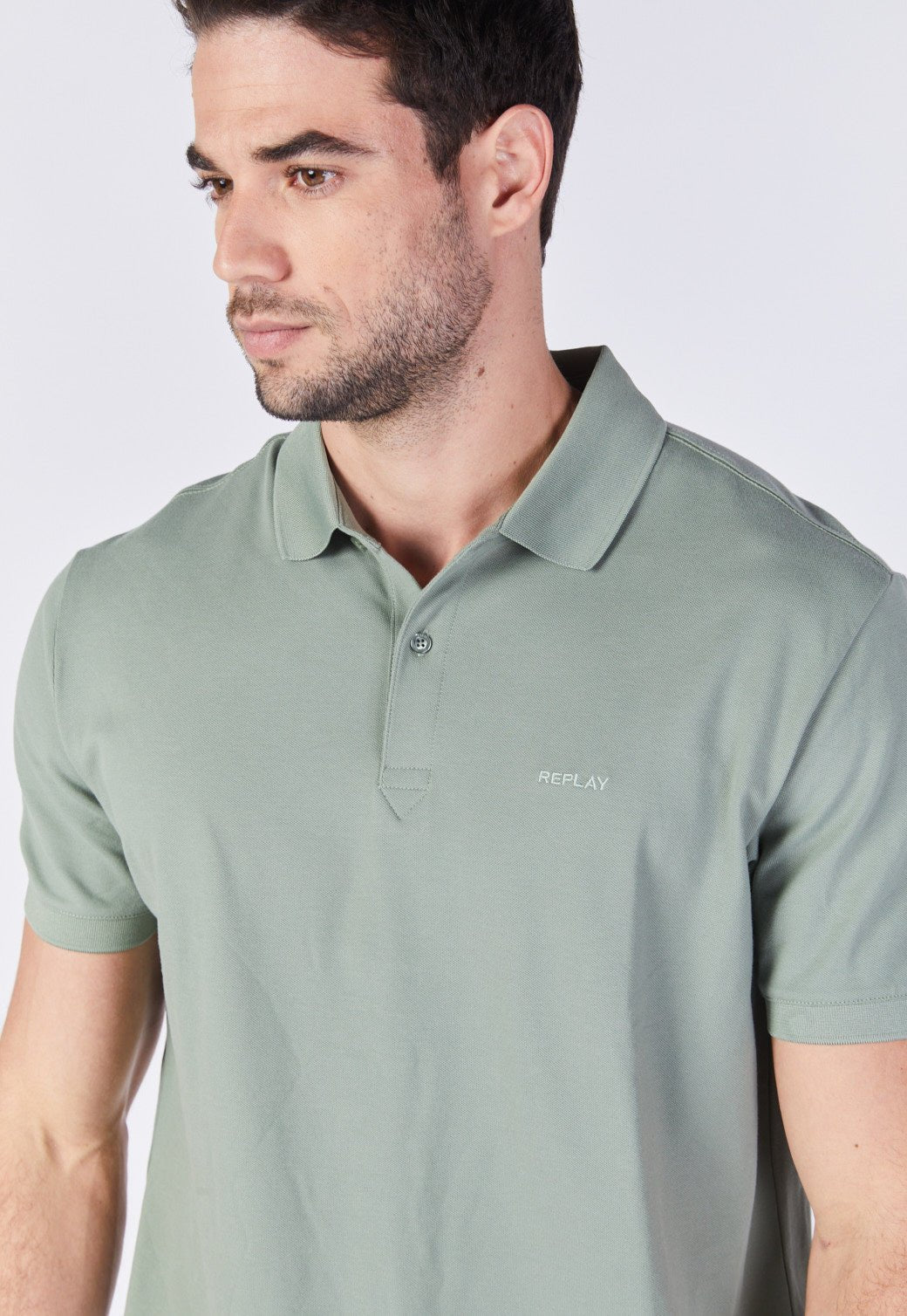 חולצת פולו פיקה קצרה גברים - Replay