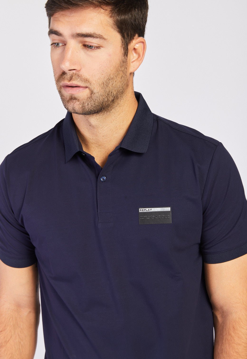 חולצת פולו קצרה מרצרייז גברים - Replay